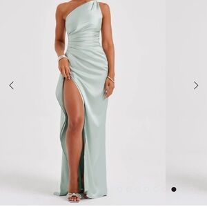 Sage maxi dress